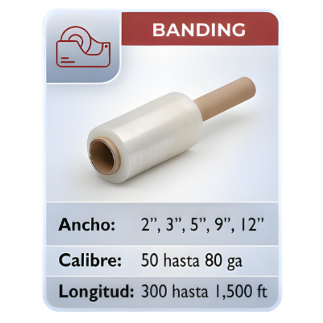POLIBURBUJA emplaye banding medidas